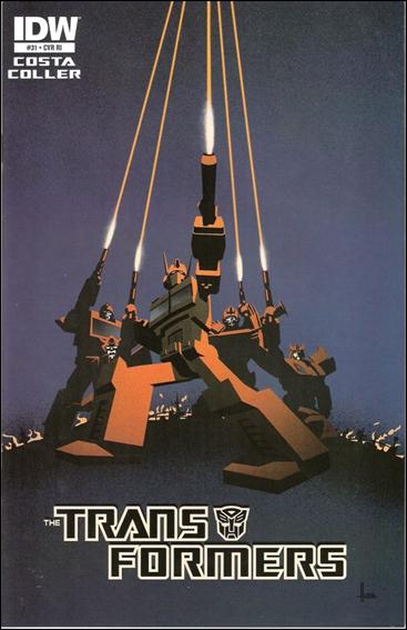 Transformers (2009) issue 31-C Trevor Hutchison 1:10 Cover