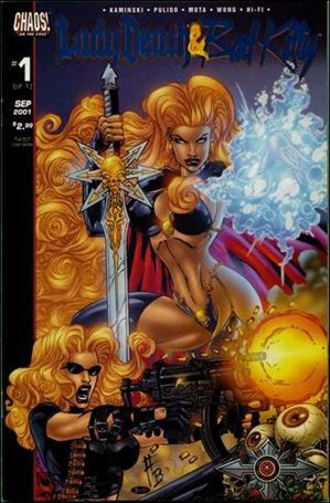 Lady Death/Bad Kitty issue 1-C Dynamic Forces Blue Foil Cover 1/500