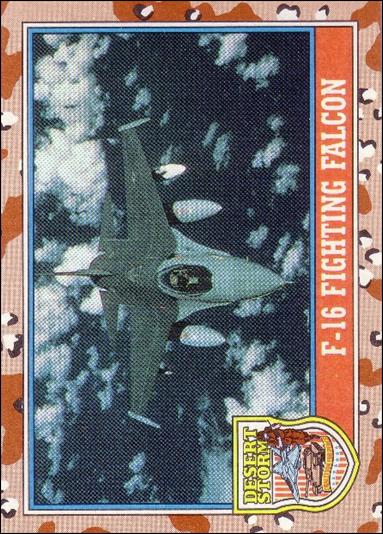 Desert Storm: Series 2 (Base Set) card 115 F-16 Fighting Falcon