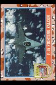 Desert Storm: Series 2 (Base Set) card 115 F-16 Fighting Falcon