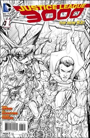 Justice League 3000 issue 1-B 1:50 Sketch Cover