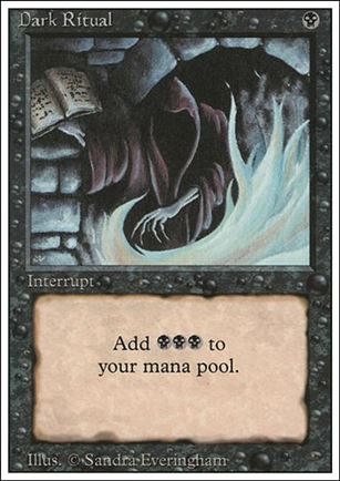 Magic the Gathering: Revised (Base Set) card 99 Dark Ritual