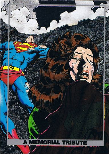 Doomsday: The Death of Superman (Spectra Subset) card S4 A Memorial Tribute