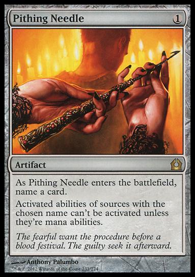 Magic the Gathering: Return to Ravnica (Base Set) card 231 Pithing Needle