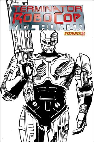 Terminator/Robocop: Kill Human issue 3-D Walt Simonson 1:15 B&W Cover