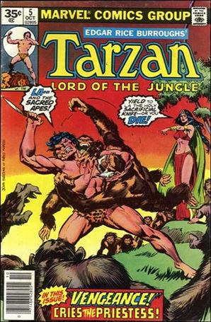 Tarzan (1977) issue 5-B 35 Cent Price Cover