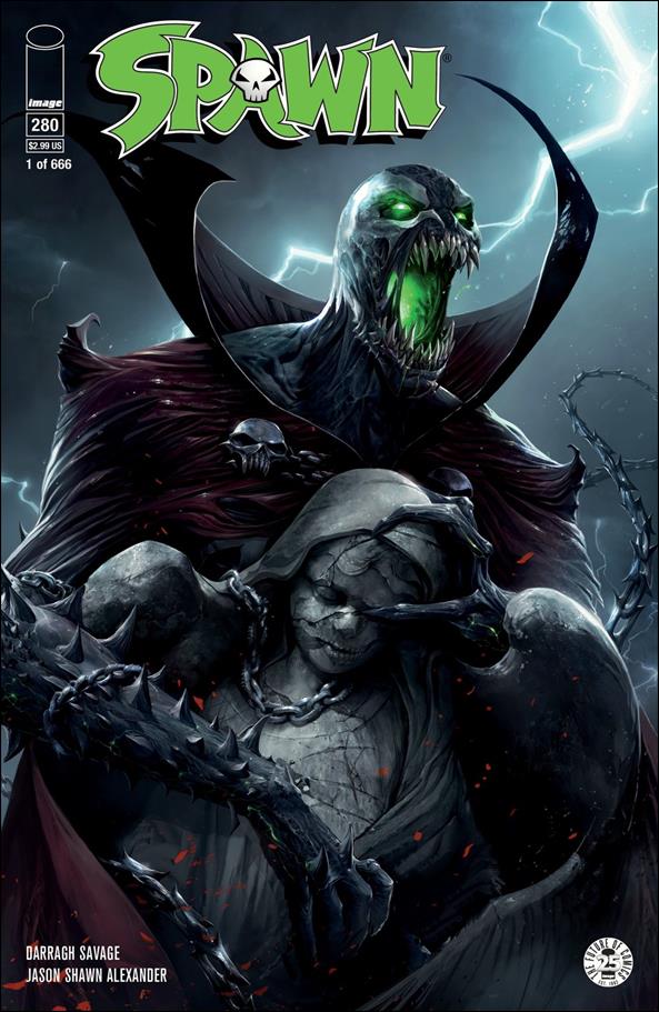Spawn issue 280-C Francesco Mattina Scorpion Trade Dress 1/666 Cover