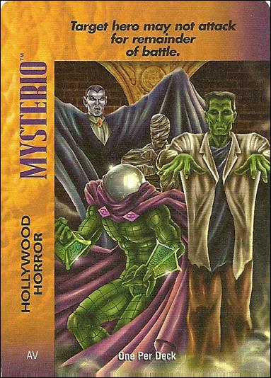 Marvel Overpower Powersurge (Base Set) card nn123 Mysterio: Hollywood Horror