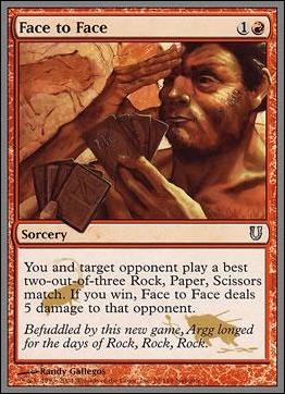 Magic the Gathering: Unhinged (Base Set) card 76 Face to Face