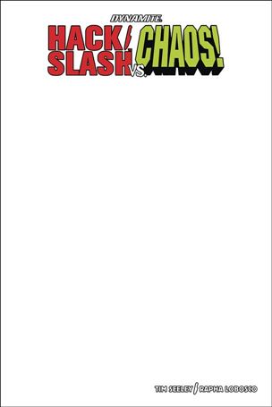 Hack/Slash vs Chaos issue 1-D Blank Authentix Cover