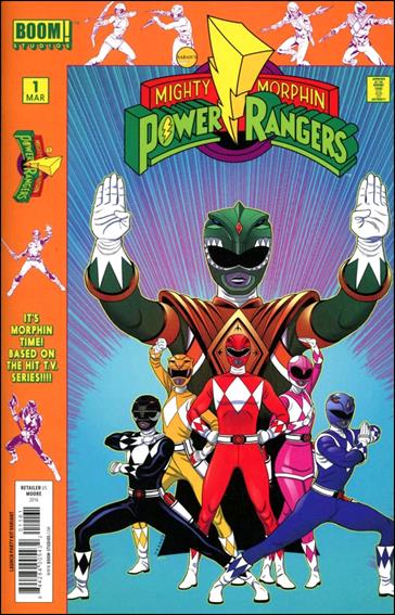 Mighty Morphin Power Rangers issue 1-I Tradd Moore Launch Party Cover