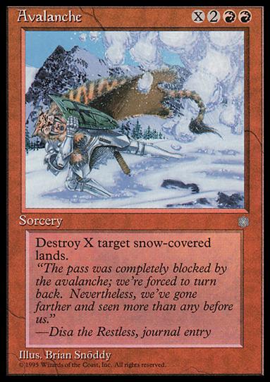 Magic the Gathering: Ice Age (Base Set) card 171 Avalanche