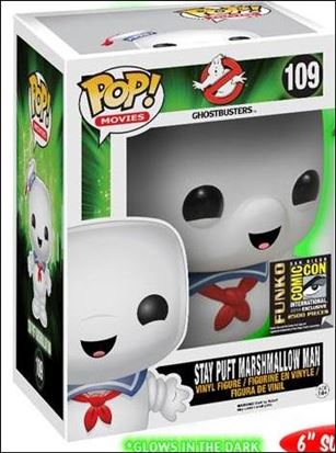 POP! Movies figure 109-B Stay Puff Marshmallow Man (GITD) SDCC 2014 1/2500