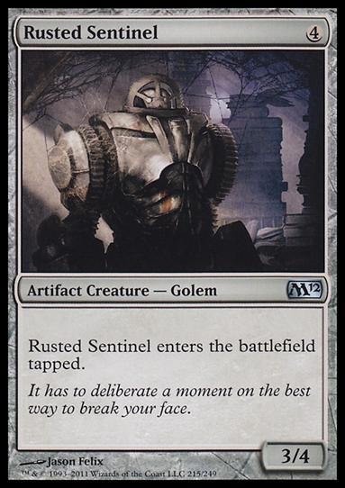 Magic the Gathering: 2012 Core Set (Base Set) card 215 Rusted Sentinel