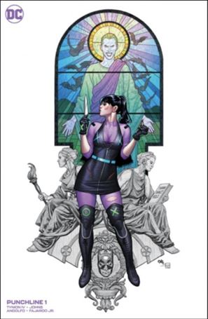 Punchline (2021) issue 1-ZE Frank Cho Comics Elite Minimal Cover
