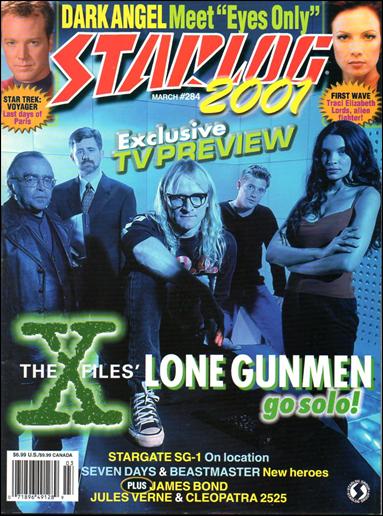 Starlog issue 284 Lone Gunmen Photo Cover