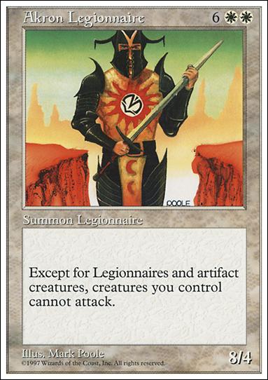 Magic the Gathering: 5th Edition (Base Set) card 2 Akron Legionnaire