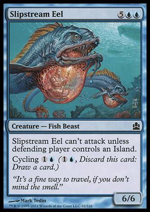 Magic the Gathering: Commander (Base Set) card 62 Slipstream Eel