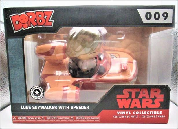 Dorbz Star Wars figure 9 Luke Skywalker with Speeder