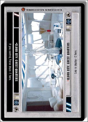 Star Wars: Cloud City Limited (Base Set) card 170 Cloud City: Guest Quarters