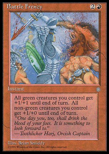 Magic the Gathering: Ice Age (Base Set) card 175 Battle Frenzy
