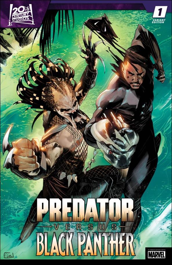 Predator vs. Black Panther issue 1-C Edwin Galmon Cover