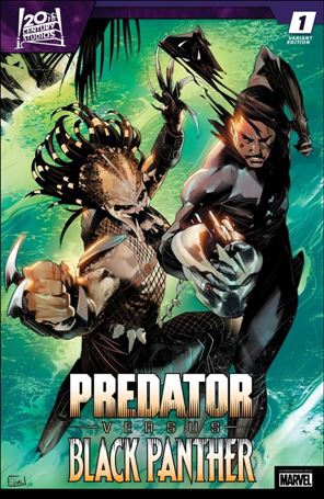 Predator vs. Black Panther issue 1-C Edwin Galmon Cover