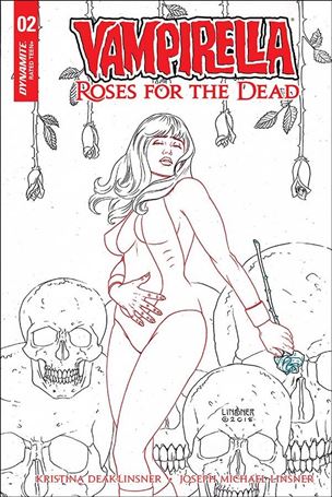 Vampirella: Roses for the Dead issue 2-D Joseph Michael Linsner 1:20 Line Art Cover