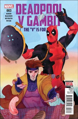 Deadpool v Gambit issue 3 Kevin Wada Cover