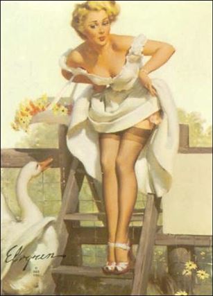 Elvgren's Calendar Pinups (Base Set) card 42 Worth A Gander