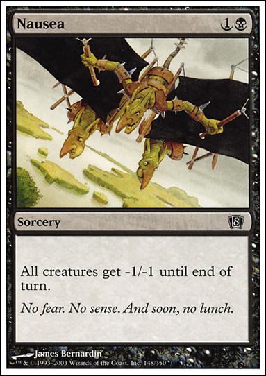 Magic the Gathering: 8th Edition (Base Set) card 148 Nausea