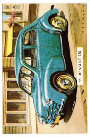 Cavalcade of Cars (Base Set) card 11 Renault 750