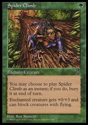 Magic the Gathering: Visions (Base Set) card 120 Spider Climb
