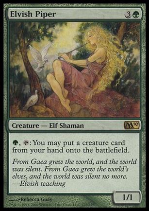 Magic the Gathering: 2010 Core Set (Base Set) card 177 Elvish Piper