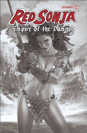 Red Sonja: Empire of the Damned issue 3-M Joshua Middleton 1:20 B&W Cover