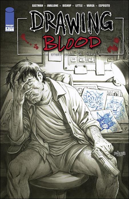 Drawing Blood (2024) issue 4-C Mateus Santolouco Cover
