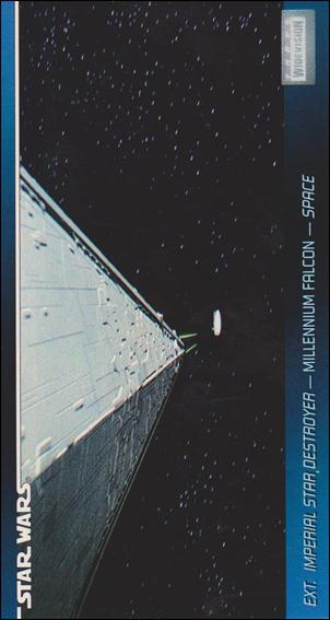 Star Wars Widevision (Base Set) card 50 Ext. Star Destroyer - Millennium Falcon - Space