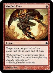 Magic the Gathering: Morningtide (Base Set) card 92 Kindled Fury