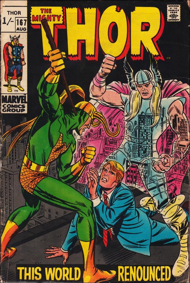 Thor (1966) issue 167-B UK Price Cover