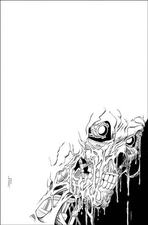 Terminator (2024) issue 6-L Declan Shalvey B&W 1:15 Virgin Cardstock Cover