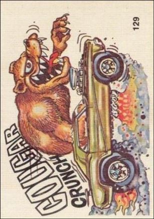 Oddest Odd Rods (Base Set) card 129 Cougar Crunch (Fan Art on Back)