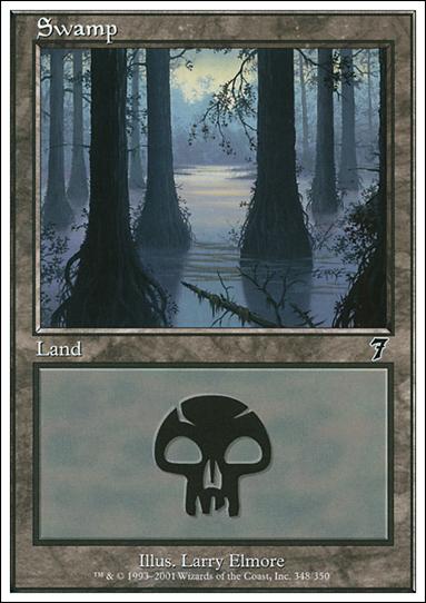 Magic the Gathering: 7th Edition (Base Set) card 348 Swamp