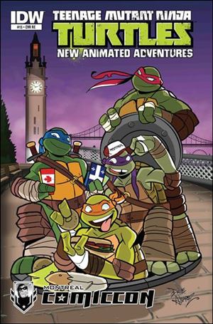 Teenage Mutant Ninja Turtles New Animated Adventures issue 15-C Dave Alvarez Montreal Comiccon Cover