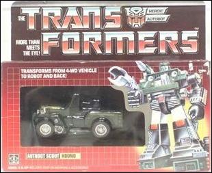 Transformers: More Than Meets the Eye (Generation 1) figure 2 Hound (Autobot Scout)