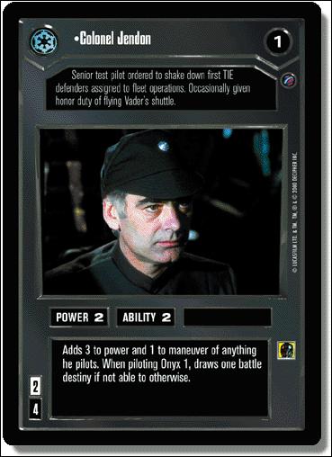 Star Wars: Death Star II Limited (Base Set) card 14 Colonel Jendon