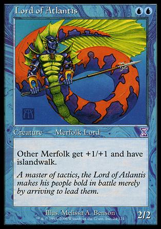 Magic the Gathering: Time Spiral (Timeshifted Subset) card 24 Lord of Atlantis