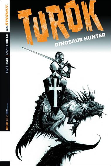 Turok: Dinosaur Hunter (2014) issue 5-D Jae Lee Black & White Cover