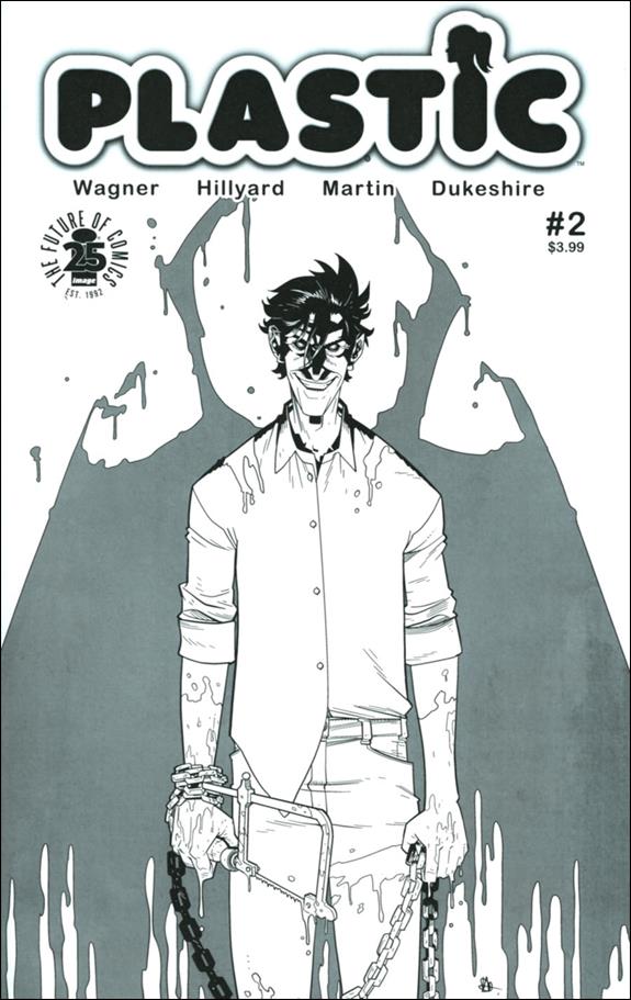 Plastic issue 2-C Daniel Hillyard Spawn Month B&W Cover