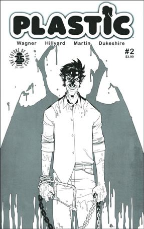 Plastic issue 2-C Daniel Hillyard Spawn Month B&W Cover