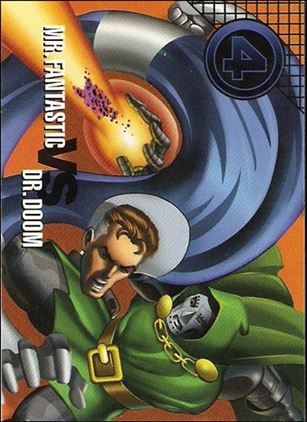 Marvel Vision (Base Set) card 76 Mr. Fantastic vs Dr. Doom